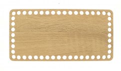 Dno na košík obdélník 24X12 cm DUB II typ E36