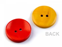Dřevěný dekorační knoflík  30 mm mix barev
