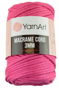Macrame Cord 3 mm 771 růžová YarnArt