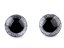 Bezpečnostní oči glitrové Ø25 mm barva stříbrná 1 jakost  cena za 2ks