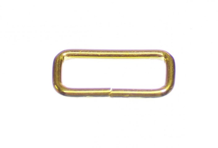 Průvlek kovoví - Zlatý  20 mm