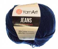 Jeans 54 tmavě modrá YarnArt