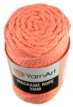 Macrame Rope 767 lososová  3 mm