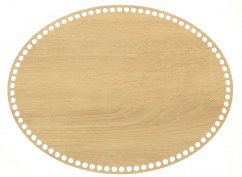 Dno na košík ovál 40x30 cm DUB II typ D31