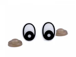 Oči s pojistkou 12x16 mm sada 1 pár