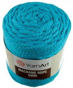 Macrame Rope 763 tyrkys  5 mm