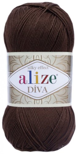 Alize Diva  26 tmavě hnědá
