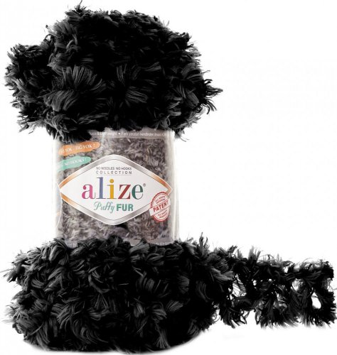 Alize Puffy Fur 6101 černá