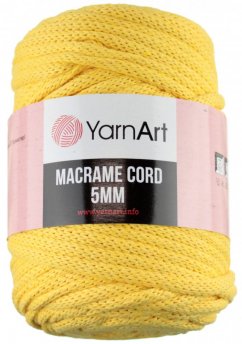 Macrame Cord 5 mm 764 žlutá