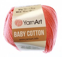 Baby Cotton  YarnArt 420 korálová