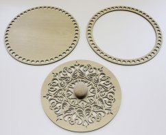 Set prstenec + dno + víko + knopka JAVOR  22,5 cm typ A1
