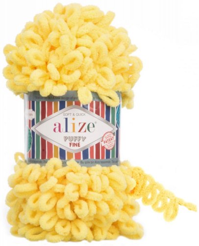 Alize Puffy Fine 113 žlutá