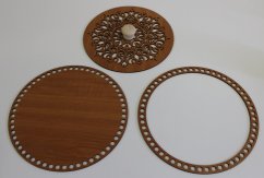 Set prstenec + dno + víko + knopka - dekor Třešeň  25 cm typ 1