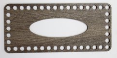 Víko na kapesníky obdélník 22X10 cm DUB Lanýž typ E22