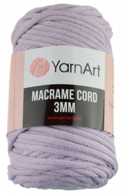 Macrame Cord 3 mm 765 světle fialová YarnArt
