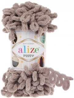 Alize Puffy 268 šedohnědá