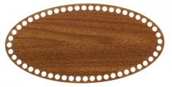 Dno na košík ovál 30x15 cm OŘECH typ D23