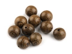 Dřevěné korálky Ø10 mm přírodní tm cena za kus