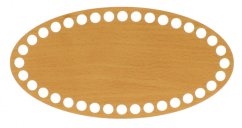 Dno na košík ovál 20X10 cm BUK typ D21