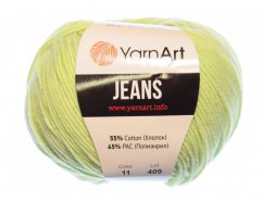 Jeans 11 světle zelená YarnArt