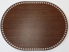 Dno na košík ovál 40x30 cm Ořech Tmavý typ D30