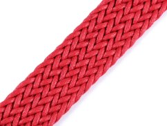 Splétaný popruh červená šíře 30 mm