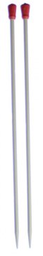 Stříbrné pletací jehlice klasické 35cm - Skladem