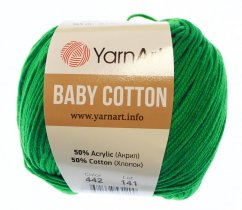 Baby Cotton  YarnArt 442 jasně zelená