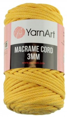 Macrame Cord 3 mm 764 žlutá YarnArt