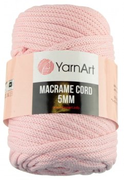 Macrame Cord 5 mm 767 sv.růžová