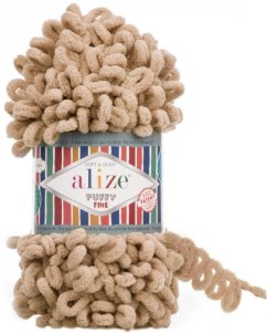 Alize Puffy Fine 415 tmavě béžová