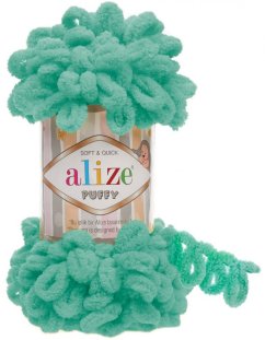 Alize Puffy  490  sytá mentolová