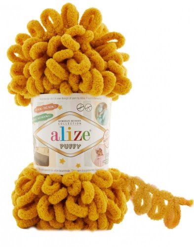 Alize Puffy  Barva 02 hořčicová