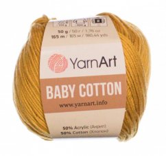 Baby Cotton  YarnArt  433 tmavě žlutá