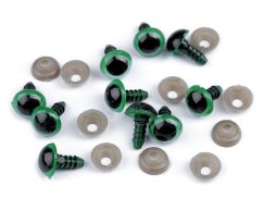 Bezpečnostní oči Ø10 mm 2 jakost  zelená