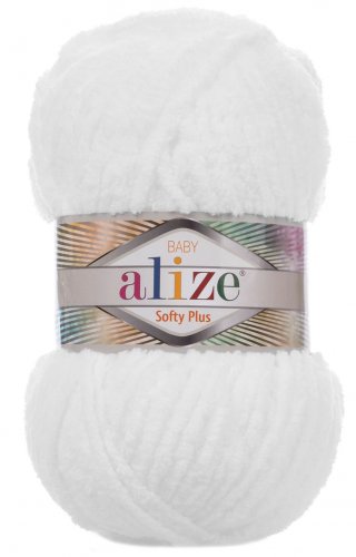 Alize Softy Plus 55 bílá