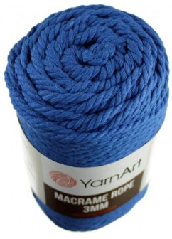 Macrame Rope  772 královsky modrá 3 mm