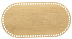 Dno na košík ovál 40x20 cm DUB II typ D26