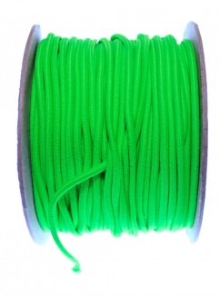 Klobouková pruženka 3 mm  neonově zelená č.2