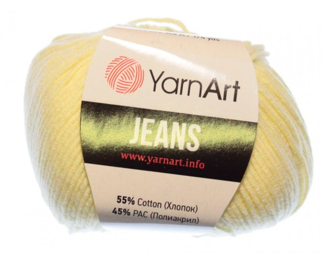 Jeans 86 vanilková  YarnArt