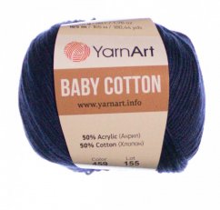 Baby Cotton YarnArt 459 tmavší modrá