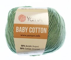 Baby Cotton  YarnArt 439 lahvově zelená