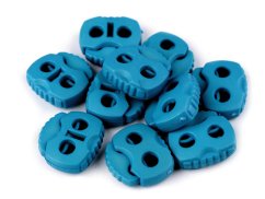 Brzdičky s dvěma dírkami 20x20 mm  petrolejová