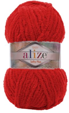Alize Softy Plus 56 červená