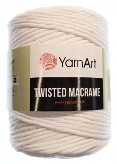 Twisted Macrame 500 g barva 751 bílá