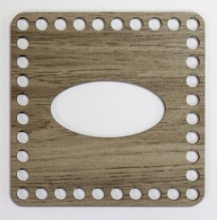 Víko na kapesníky 13,5 X13,5  cm Dub Sonoma