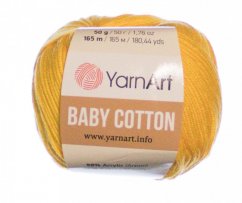 Baby Cotton  YarnArt 432 žlutá