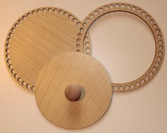 Set prstenec + dno + víko + knopka-  dekor JAVOR  II  20 cm typ 2