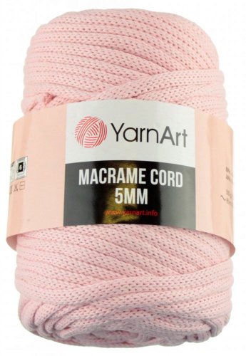 Macrame Cord 5 mm 767 sv.růžová