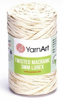 Twisted Macrame Lurex 3mm příze  752